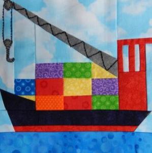 Cargo Ship by Ms P Designs USA