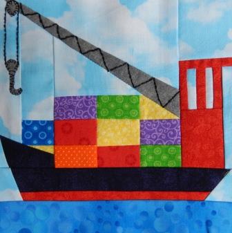 Cargo Ship by Ms P Designs USA