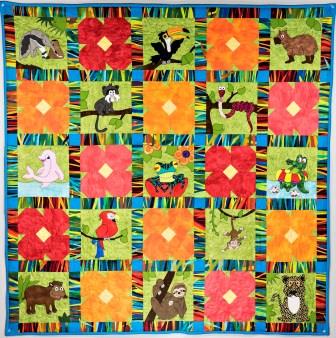 Jumpin Jungle Quilt pattern by Ms P Designs USA