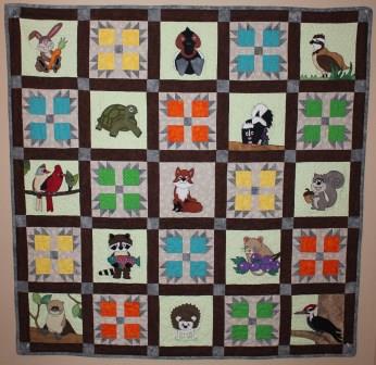 Woodland Pals Quilt Pattern by Ms P Designs USA