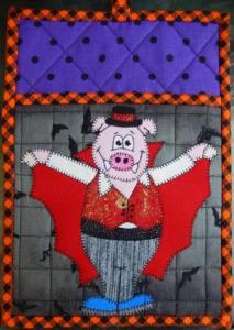 Count Porkula Hot Pad by Ms P Designs USA