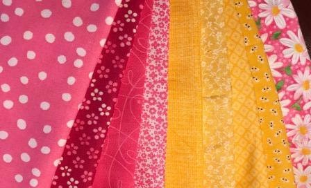 Fabric Choices for Sweet Elephant Quilt