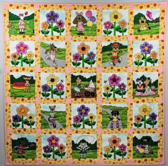 Puppy park girls quilt pattern by Ms Designs USA