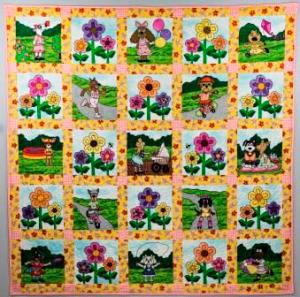 Puppy park girls quilt pattern by Ms Designs USA
