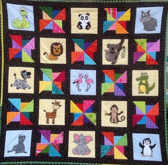 A Day at the Zoo Quilt Pattern by Ms P Designs USA
