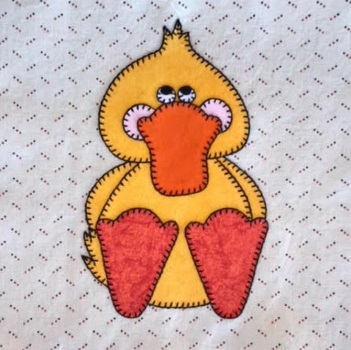 Duck applique by Ms P Designs USA