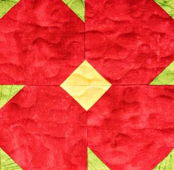 Jungle Flower Pieced Block by Ms P Designs USA