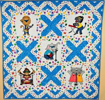 Wild Bunch Band quilt pattern by Ms P Designs USA