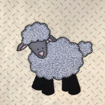 Lamb applique by Ms P Designs USA