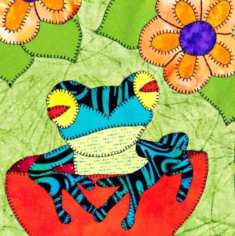 Poison Dart Frog Applique by Ms P Designs USA