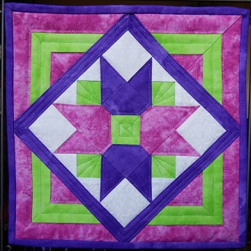 Tulip Basket Miniature Quilt by Ms P Designs USA