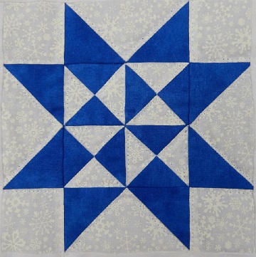 Snow Crystal block by Ms P Designs USA