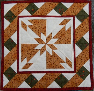 Hunter's Star Miniature Quilt Pattern by Ms P Designs USA