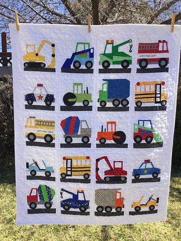 Debbie F vehicle quilt March 2018