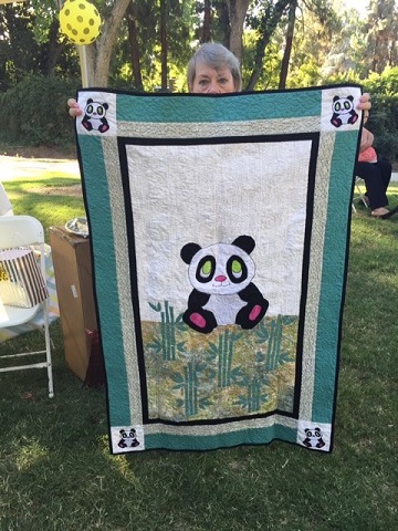Judi C Giant Panda Quilt July 2016