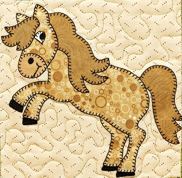 Mustang applique by Ms P Designs USA