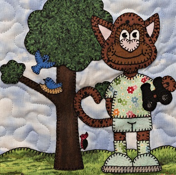 Birdwatcher cat by Ms P Designs USA