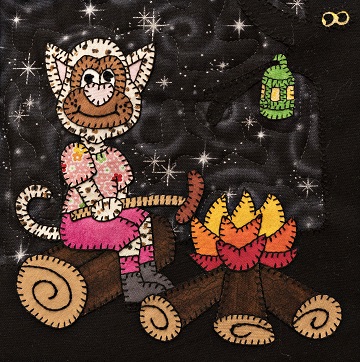 Campfire Cook cat by Ms P Designs USA