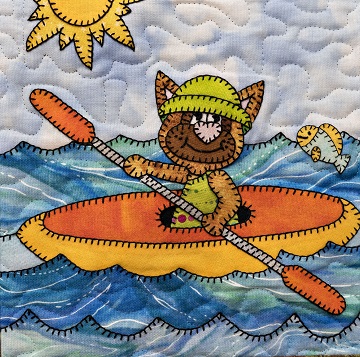 Kayak cat by Ms P Designs USA