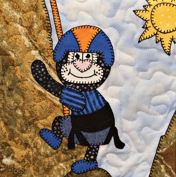 Rock climber cat by Ms P Designs USA