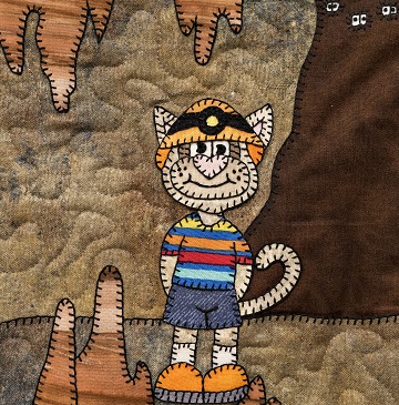 Spelunking cat by Ms P Designs USA