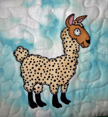 Alpaca applique by Ms P Designs USA