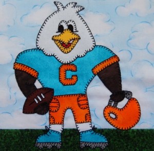 Eagle football player by Ms P Designs USA