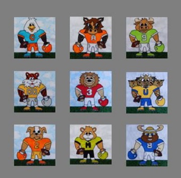 Football Player lineup by Ms P Designs USA