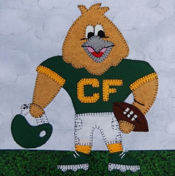 Golden Eagle football player by Ms P Designs USA