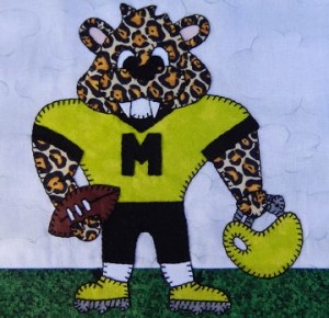 Leopard football player by Ms P Designs USA