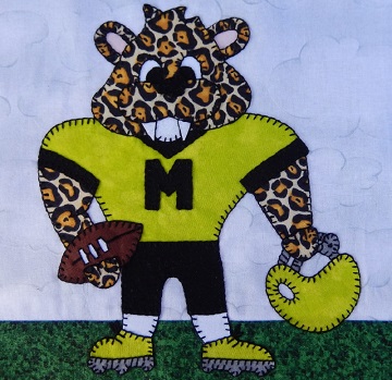 Leopard football player by Ms P Designs USA