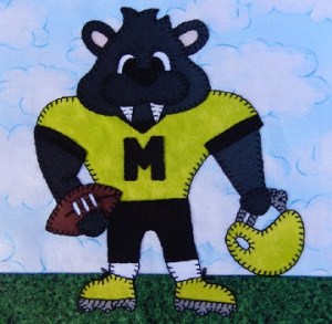 Panther football player by Ms P Designs USA