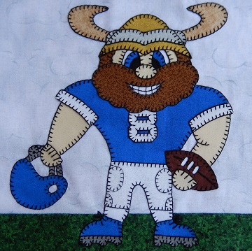 Viking football player by Ms P Designs USA