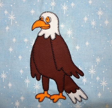 Bald Eagle Applique Block by Ms P Designs USA