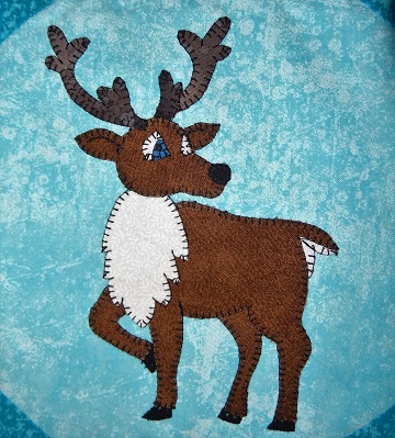 Caribou Applique Block by Ms P Designs USA