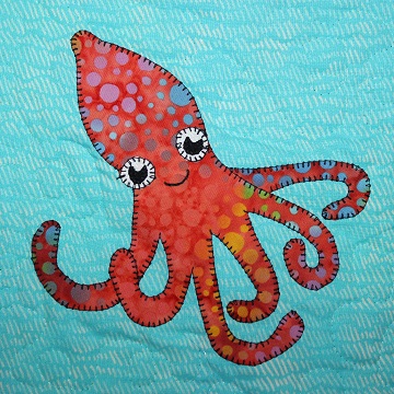 Octopus Applique by Ms P Designs USA