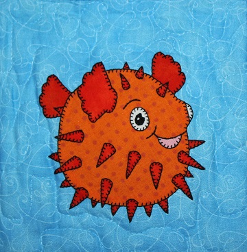 Puffer Fish Applique by Ms P Designs USA