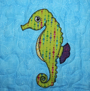Seahorse Applique by Ms P Designs USA