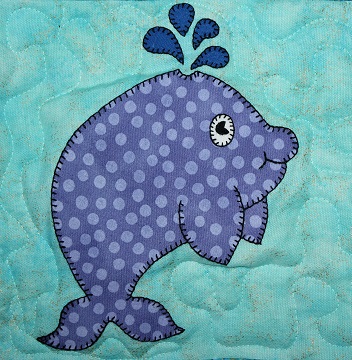 Whale Applique by Ms P Designs USA