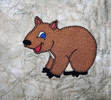 Wombat Applique by Ms P Designs USA