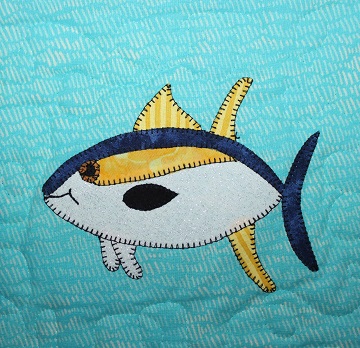Yellowfin Tuna Applique by Ms P Designs USA