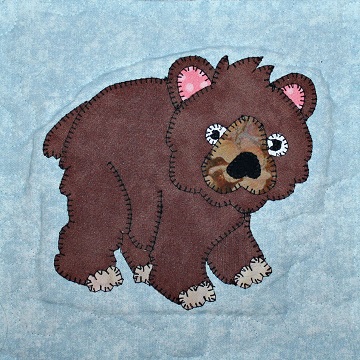 Bear Applique by Ms P Designs USA
