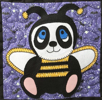 Bumblebee Panda Applique by Ms P Designs USA