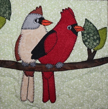 Cardinals Applique by Ms P Designs USA