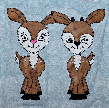 Deer Fawns Applique by Ms P Designs USA