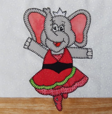 Elephant Ballerina by Ms P Designs USA