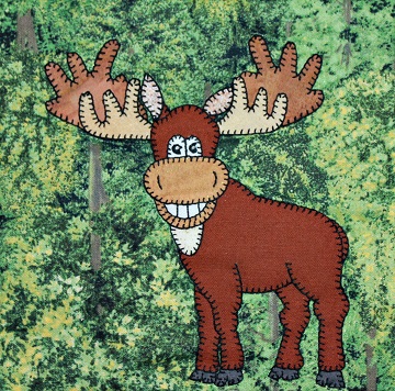Moose Applique by Ms P Designs USA