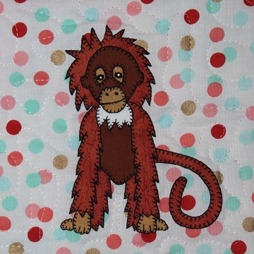 Orangutan Applique by Ms P Designs USA