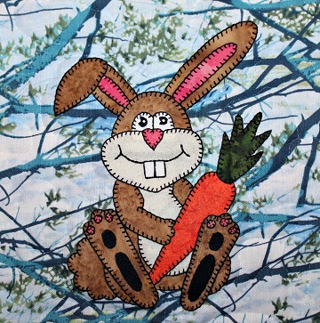 Rabbit Applique by Ms P Designs USA