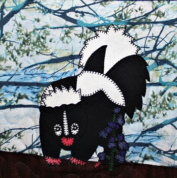 Skunk Applique by Ms P Designs USA